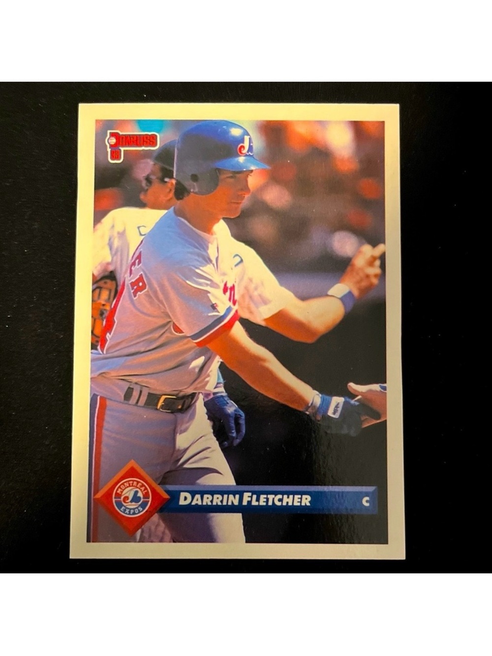 1992 Donruss Leaf Series 1 #378 Darrin Fletcher Montreal Expos MLB Trading Card